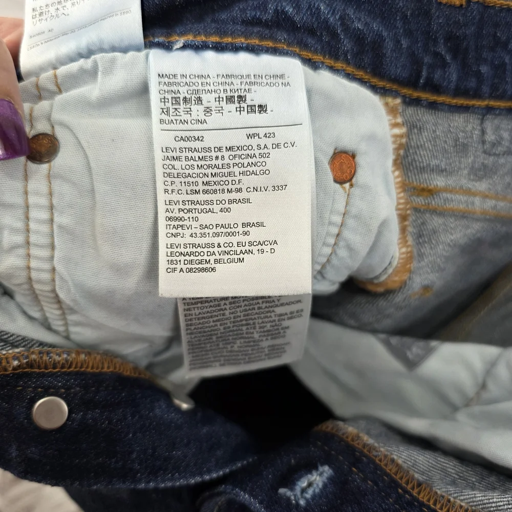 Levi's Men's Dark Blue Straight Leg Jeans